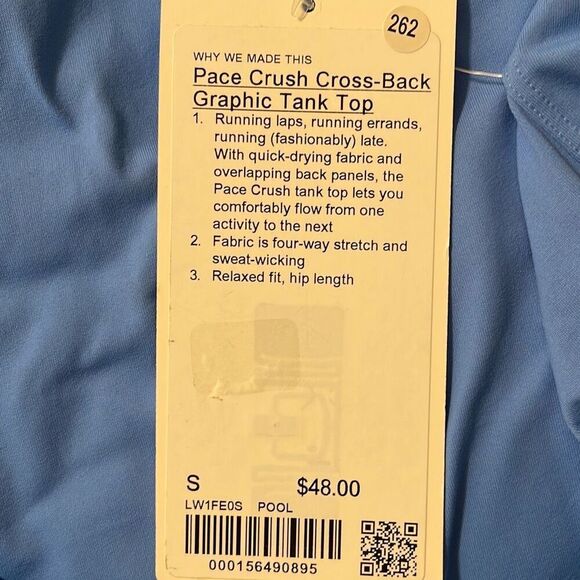 Lululemon Pace Crush Cross-Back Graphic Tank Top - Picture 7 of 8